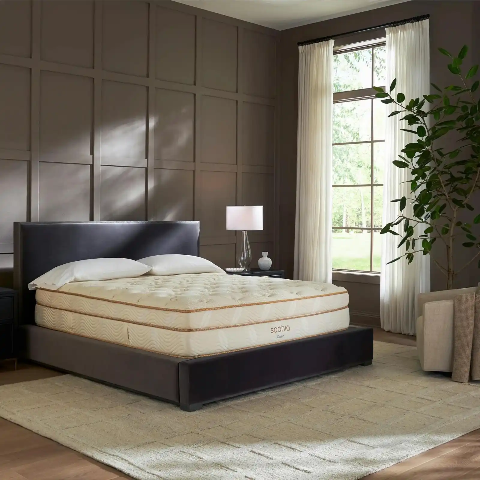 Saatva Zenhaven Latex Mattress featuring two distinct reversible comfort experiences